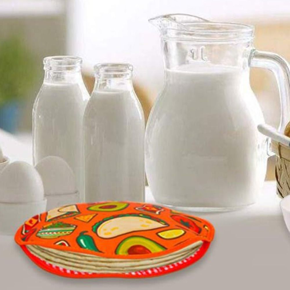Tortilla Warmer Cloth - Bolsa Térmica Redonda Prática de 30cm