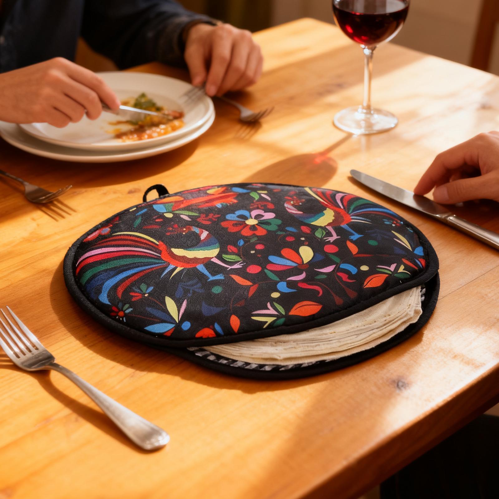 Tortilla Warmer Cloth - 30cm saco de pano burrito portátil