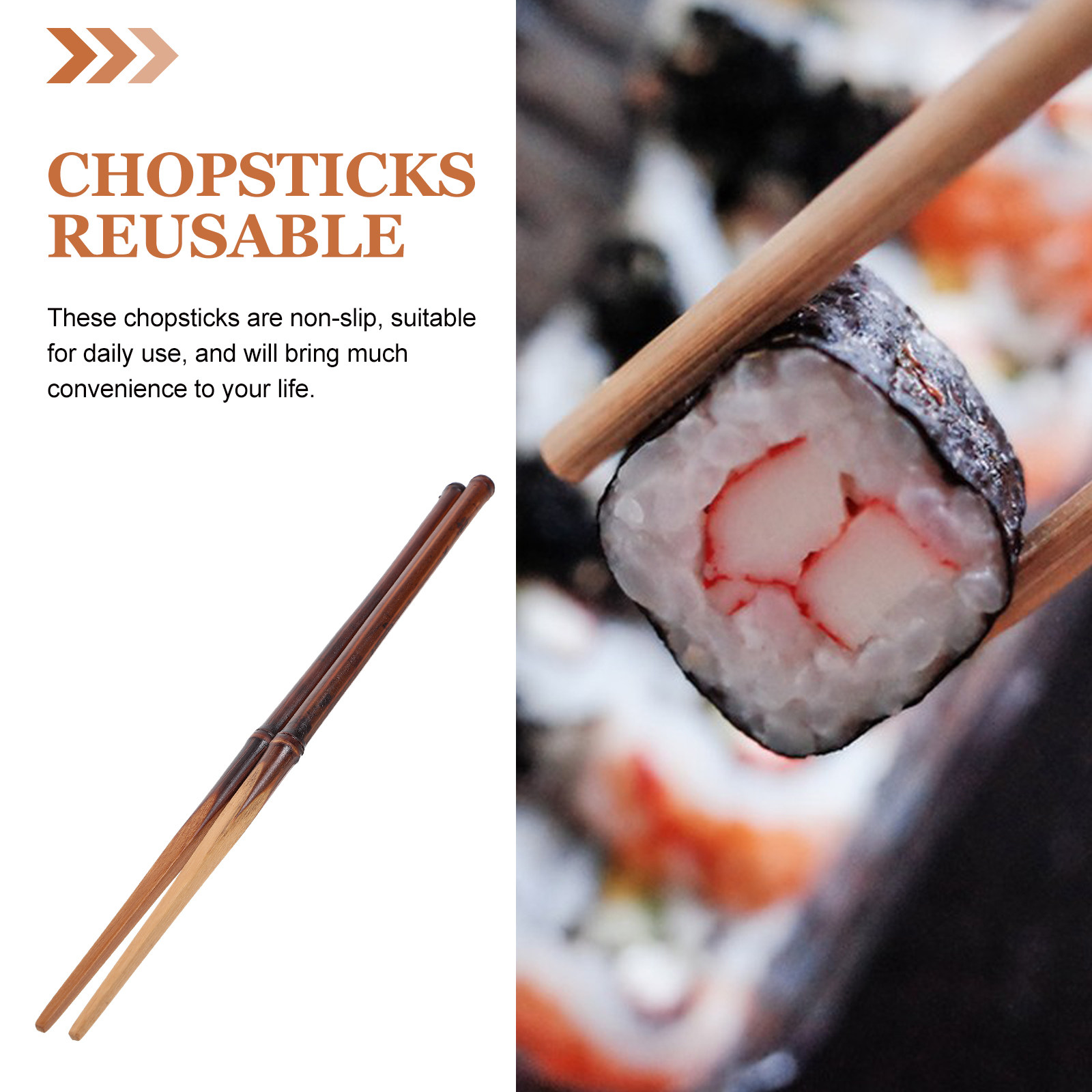1 Par de Hashis de Bambu Antid - Home Cooking Japanese Food avaliação e preço