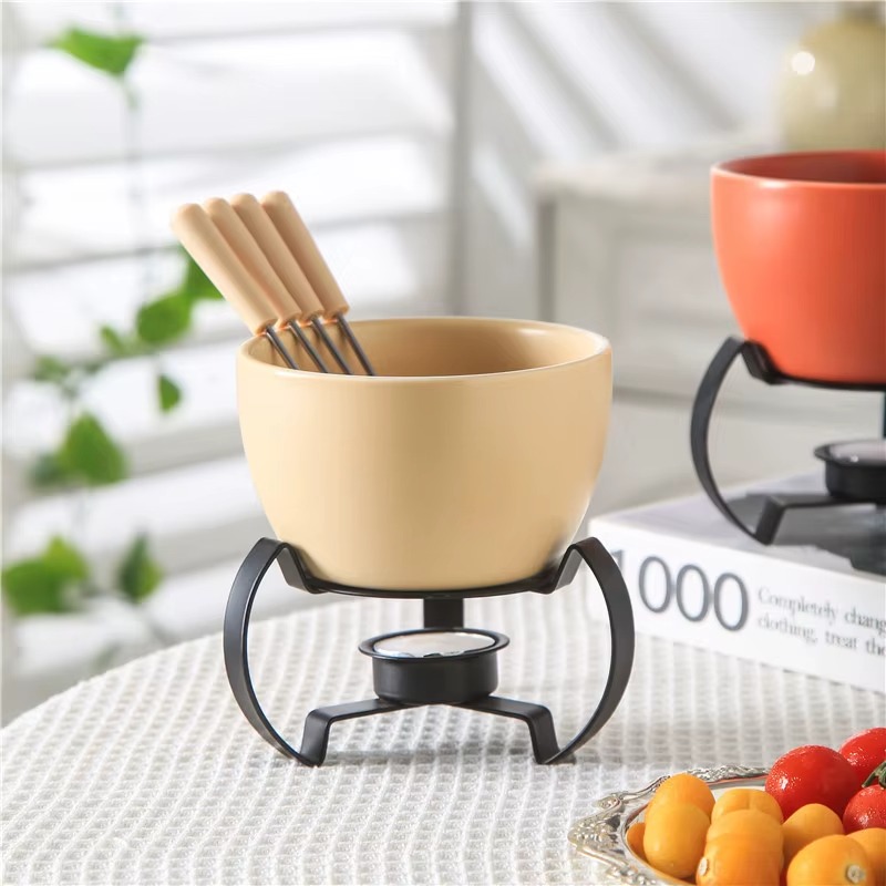 Tigela de cerâmica ecológica c - Fondue Pot Ceramic avaliação e preço