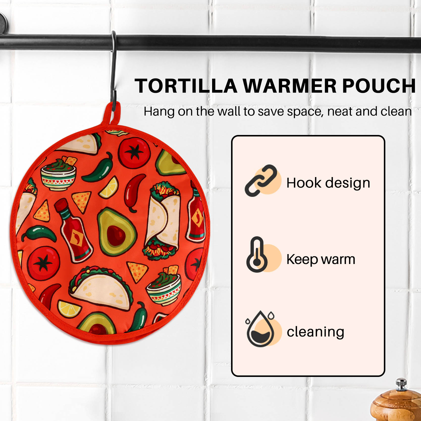Bolsa de tecido de 12 polegada - Tortilla Warmer Cloth avaliação e preço