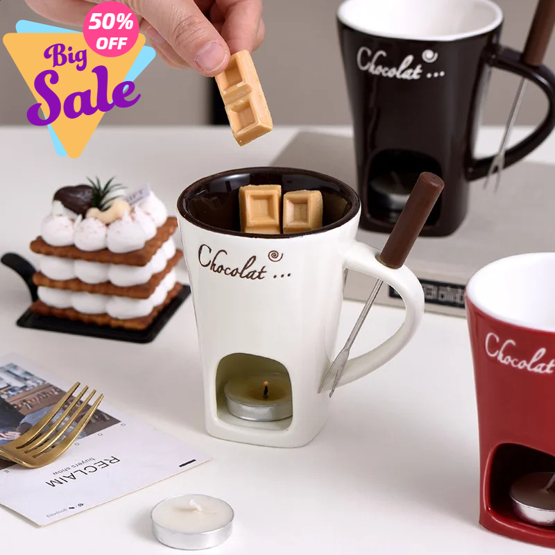 Caneca de fondue de chocolate  - Fondue Pot Ceramic avaliação e preço