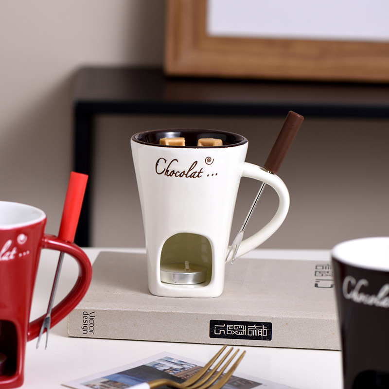 Caneca de fondue de chocolate  - Fondue Pot Ceramic avaliação e preço
