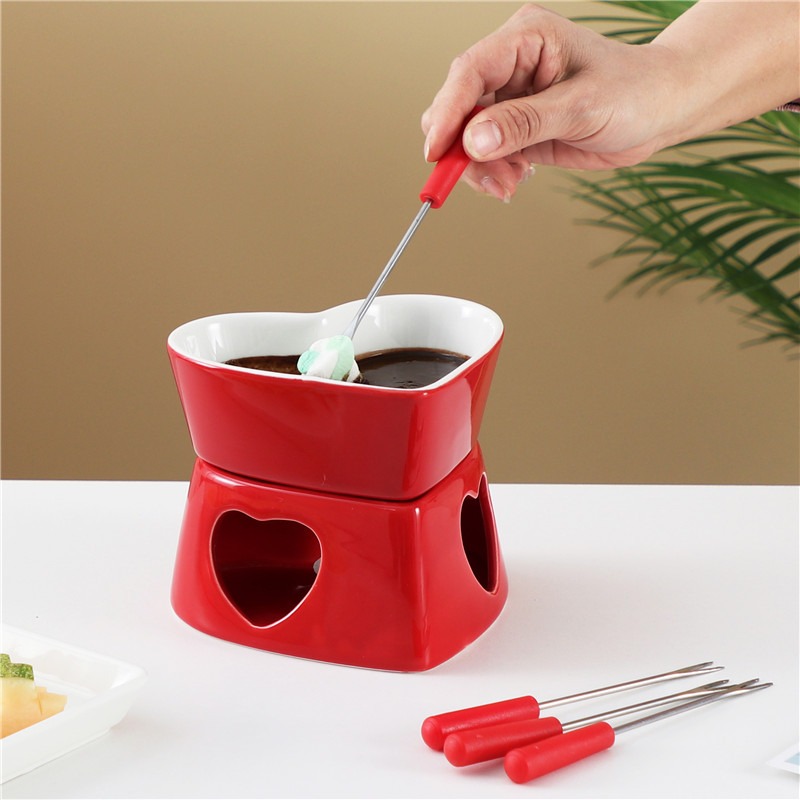 Conjunto de pote de fondue em  - Fondue Pot Ceramic avaliação e preço