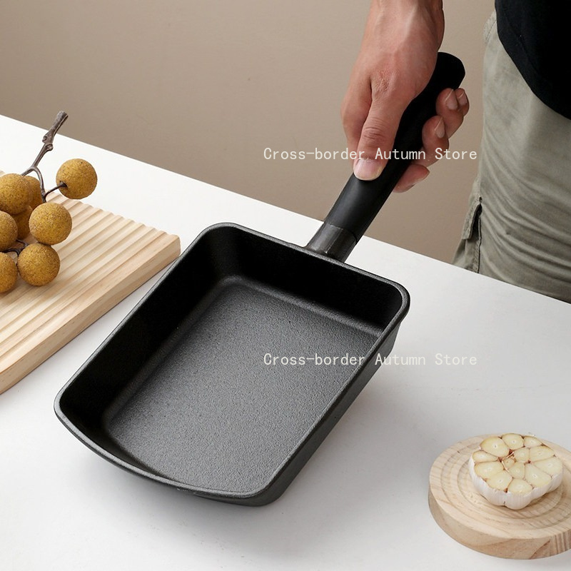 Panela Quadrada de Ferro Fundi - Home Cooking Egg Roll avaliação e preço