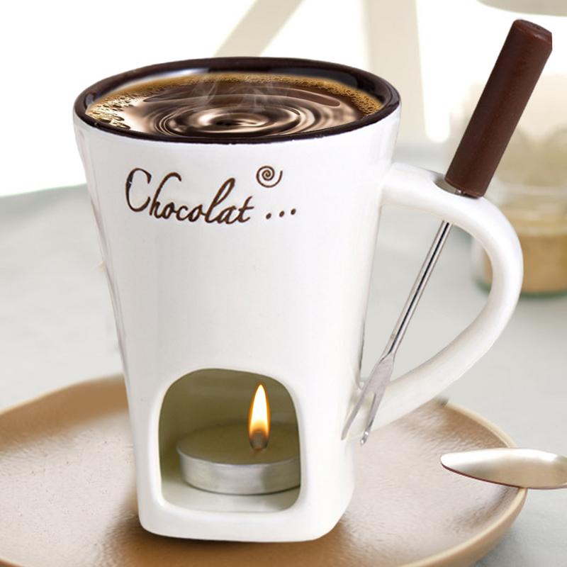 Caneca de chocolate pote quent - Fondue Pot Ceramic avaliação e preço