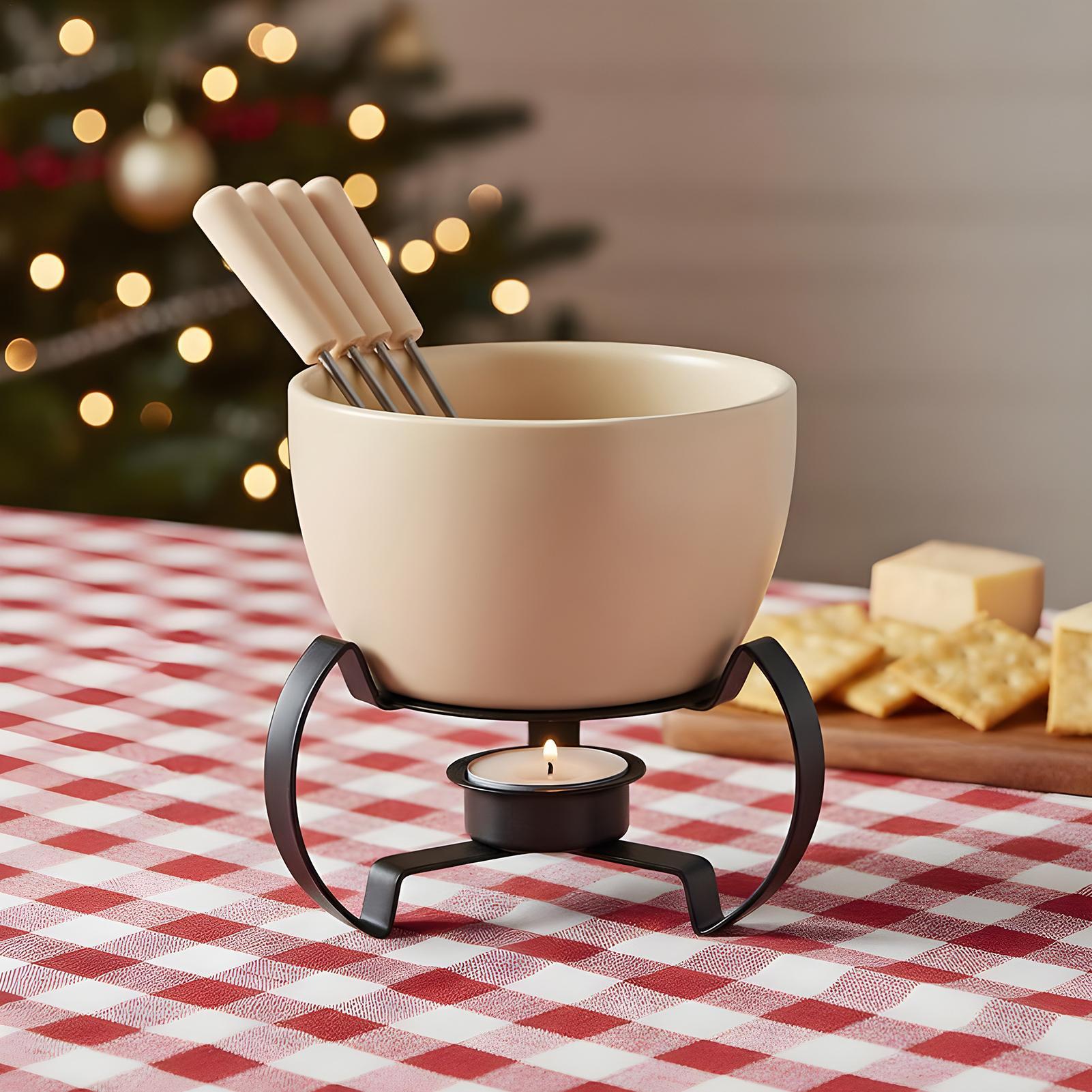 Conjunto de mini canecas de fo - Fondue Pot Ceramic avaliação e preço